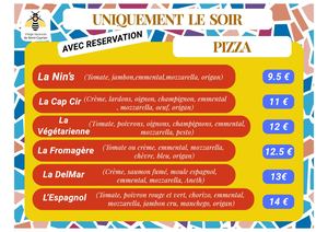 Carte Pizzas
