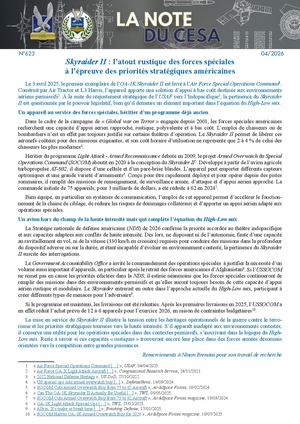 La Note Du Cesa N°623 Skyraider Ii L’atout Rustique Des Forces Spéciales À L’épreuve Des Priorités Stratégiques Américaines