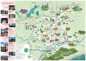 Carte touristique Dracenie Provence Verdon 2026