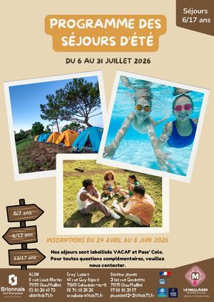 Séjours éTé 2026 Pour Envoi