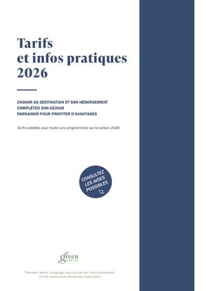 Tarifs Thermes Adour 2026