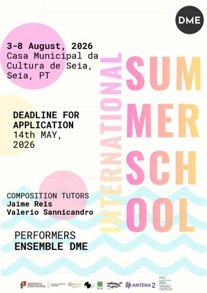 Flyer International Summer School 2026 Projecto Dme