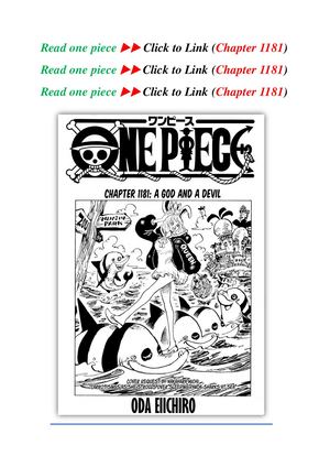Read One Piece Chapter 1181
