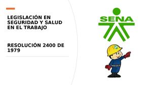 Exposicion Resolucion 2400 De 1979