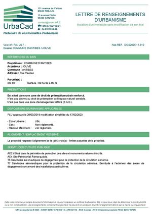 Note Durbanisme Et Plans Immo Vauban Avril26