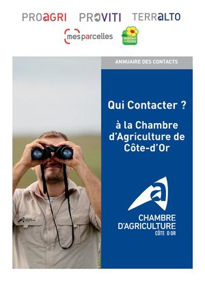 Qui Contacter à la Chambre d'Agriculture de Côte-d'Or 2023