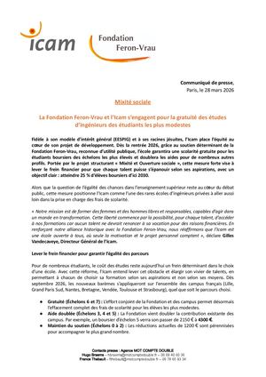 Communiqué Bourses de scolarité 2026