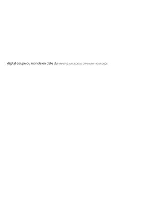 Digital Coupe Du Monde