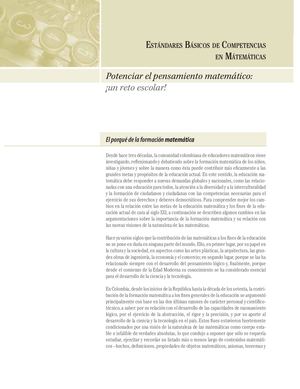 estándares básicos de competencia