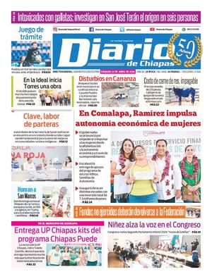 Portada, Sábado 25 De Abril De 2026
