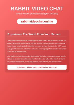 Rabbit Video Chat Detailed Guide
