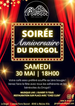 Soirée Anniversaire 30 Mai 2026