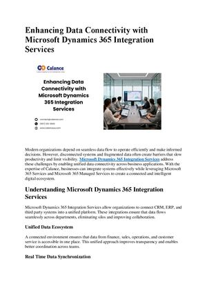 Calaméo - Enhancing Data Connectivity With Microsoft Dynamics 365 ...