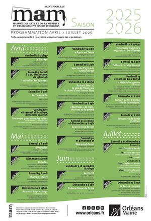Programme de la maison des arts et de la musique
