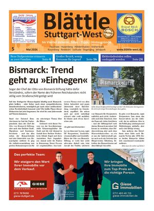 Blättle Stuttgart-West 5/2026