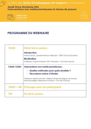 Programme Jo2 #34 Interventions non médicamenteuses et niveau de preuve