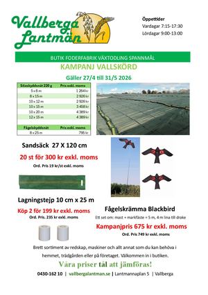 Kampanj Vallskörd Maj 2026