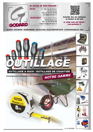 GODARD catalogue Outillage à Main et chantier