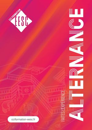 CCI Formation EESC - Catalogue Alternance