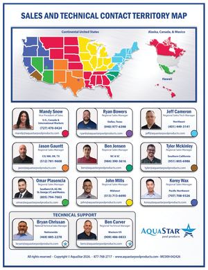 Sales and Technical Contact Territory Map