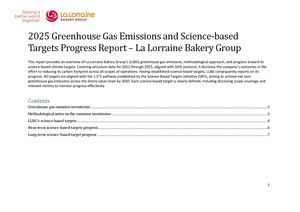 2025 Greenhouse Gas Emissions and Science-based Targets Progress Report