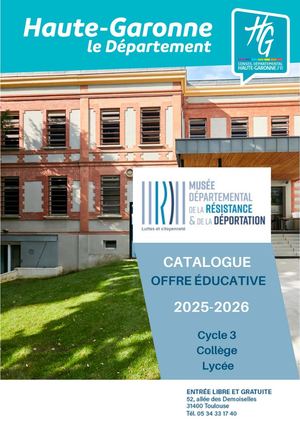 MDR&D - Catalogue offre éducative 2025 - 2026