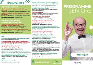 Programme Espace Seniors Mai Juin 2026