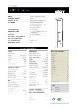 technical sheet s30C-H