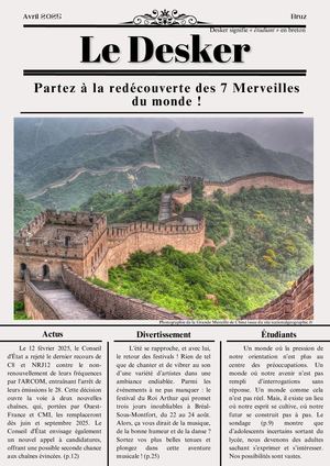 Desker n°3 Avril 2025