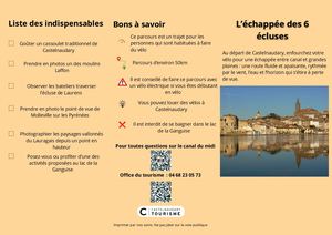Brochure Véloroute Castelnaudary au Seuil de Naurouze