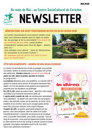 Newsletter Mai 2026