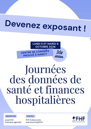 Journées des données de santé et finances hospitalières 2026 - Plaquette commerciale