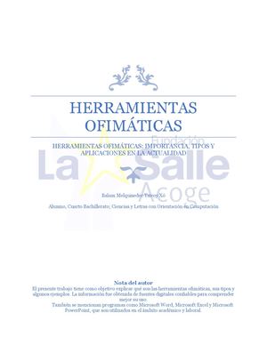 Herramientas Ofimáticas