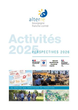 Alterre - Rapport d'activités 2025 et perspectives 2026