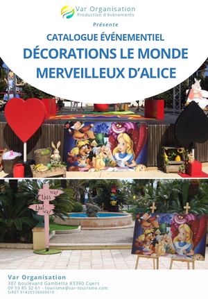 Catalogue ÉVénementiel Décorations Le Monde Merveilleux D’alice