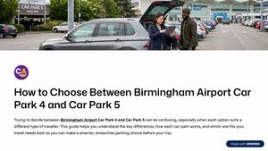 How To Choose Between Birmingham Airport Car Park 4 And Car Park 5