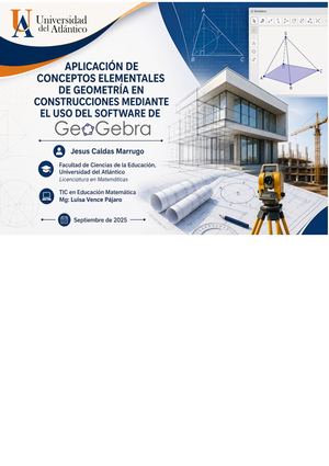 Aplicacion de conceptos elementales de geometria en construccion mediante el uso de software de Geogebra