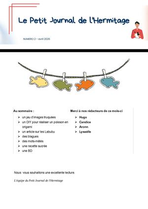 Le petit journal de l'Hermitage #2