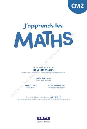Manuel + cahier J'apprends les maths CM2