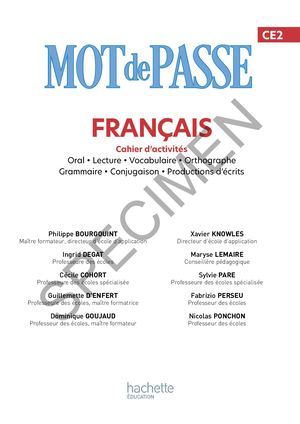 Mot de Passe CE2 - Cahier d'activités