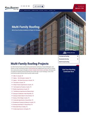 Multi Family Roofing Services