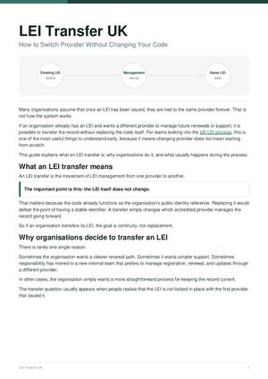 Lei Transfer Uk Guide