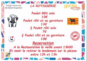 Réservation Rotisserie