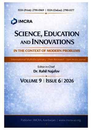 Issue 6 Volume 9 Science Education And Innovations In The Context Of Modern Problems