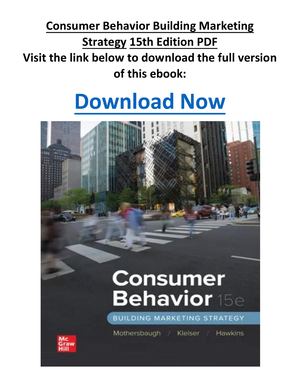 Calaméo - Consumer Behavior Building Marketing Strategy 15th
