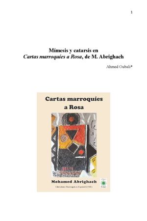 Mímesis Y Catarsis En La Obra De M Abrighacu