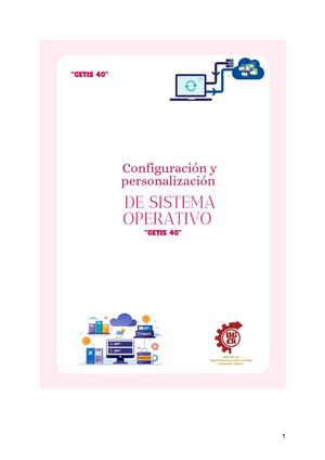 Configuración Y Personalización De Sistema Operativo