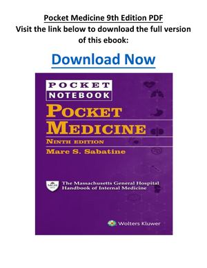 Pocket Medicine 9th Edition PDF