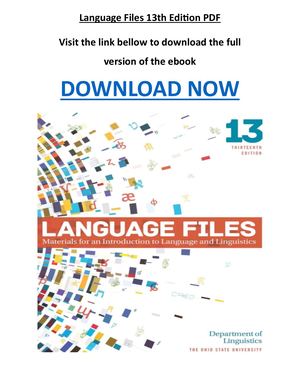 Calaméo - Language Files 13th Edition PDF