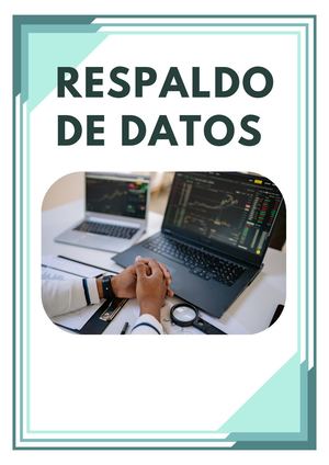 MANUAL DE SOPORTE TÉCNICO - RESPALDO DE DATOS